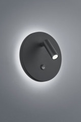 Black adjustable bedside reading light with 2 LED lighting - Wall lights by Baulmann Leuchten