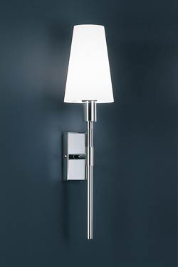 Wall lamp chrome and glass form torch - Wall lights by Baulmann Leuchten