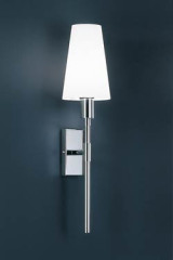 Wall lamp chrome and glass form torch - Wall lights by Baulmann Leuchten