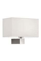 Rectangular wall lamp with white shade - Wall lights by Baulmann Leuchten