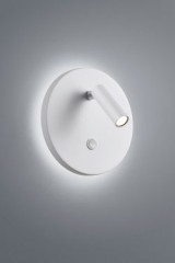White wall reading lamp with double LED light - Wall lights by Baulmann Leuchten