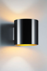 Applique noir intérieur doré en verre opale - Applique by bpe:LICHT