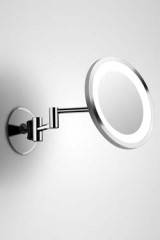 Shaver LED 3 miroir rond mural sur bras articulé - Salle de bains by bpe:LICHT