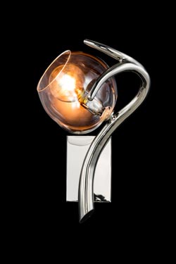 Applique sculpture de verre et nickel Esra - Applique by Brand Von Egmond