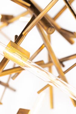 Linea golden chandelier 7 lights