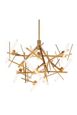 Linea golden chandelier 7 lights