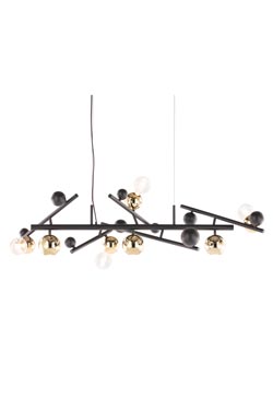 Lustre constellation 7 lumières noir Galaxy - Lustre by Brand Von Egmond