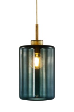 Louise pendant one light lantern in gray glass - Pendants by Brand Von Egmond
