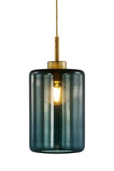 Louise pendant one light lantern in gray glass - Pendants by Brand Von Egmond