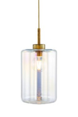 Louise pendant one light lantern in iridescent glass - Pendants by Brand Von Egmond