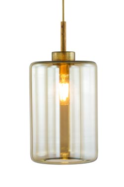 Louise suspension a light bronze glass lantern - Pendants by Brand Von Egmond