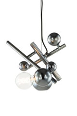 Suspension constellation argentée 2 lumières Galaxy - Suspension by Brand Von Egmond