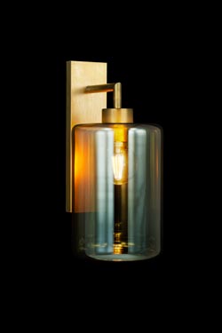 Louise chic Atelier wall lamp bronze glass lantern - Wall lights by Brand Von Egmond