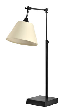 Adjustable lamp in black patinated metal L88 - Desk lamps by Casadisagne