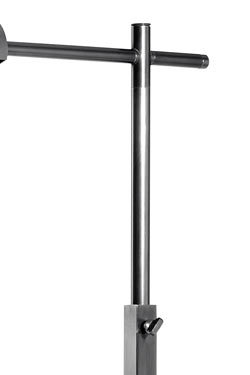 Patinated black metal reading lamp LD63