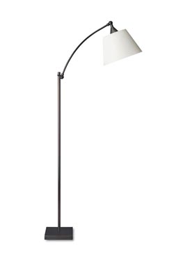 Reading lamp with patinated bronze stem LD54