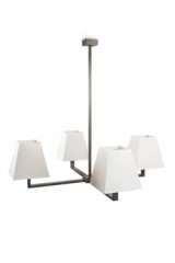 Grande suspension quatre branches en bronze patiné S18 - Suspension by Casadisagne