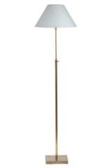 Lampadaire droit téléscopique en tubes ronds doré mat LD22 - Lampadaire by Casadisagne