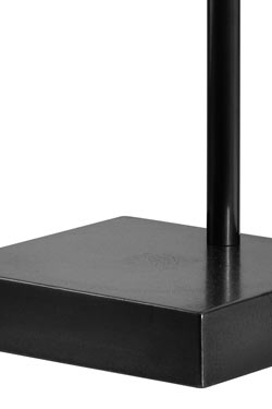 Lampe ajustable en métal patiné noir L88