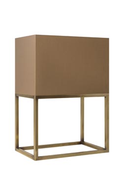 Lampe de table polygone laiton finition dorée L177 - Lampe de table by Casadisagne