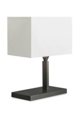 Lampe en bronze et chintz blanc L132 - Lampe de table by Casadisagne