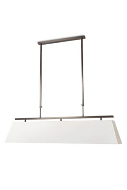 Large white rectangle pendant S17 in patinated bronze - Pendants by Casadisagne