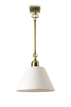 Small pendant in matt golden brass S01 - Pendants by Casadisagne