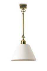 Small pendant in matt golden brass S01 - Pendants by Casadisagne