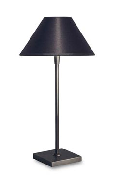 Black lampshade small model table lamp L20 D - Table lamps by Casadisagne