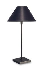 Black lampshade small model table lamp L20 D - Table lamps by Casadisagne