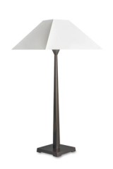 Table lamp with white pyramid lampshade L113 - Table lamps by Casadisagne