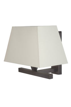 Black square tube wall light AL006 - Wall lights by Casadisagne