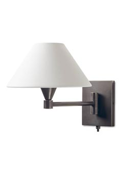 Wall lamp white shade and switch AL250 - Wall lights by Casadisagne