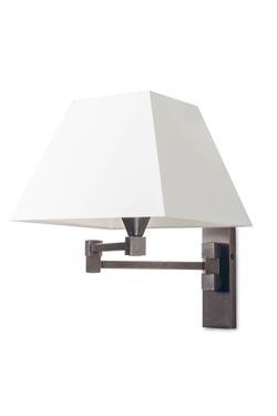 Patinated bronze wall lamp, articulated arm AL2300 - Wall lights by Casadisagne