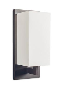 Rectangular patinated bronze wall lamp AL103 - Wall lights by Casadisagne