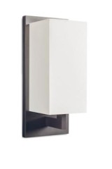 Rectangular patinated bronze wall lamp AL103 - Wall lights by Casadisagne
