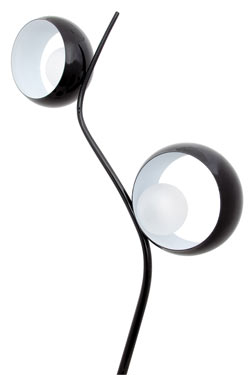 Okio Totem floor lamp black glassware 