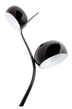 Okio Totem floor lamp black glassware 