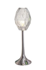 Lampe de table bougie verre à facettes - Lampe de table by Concept Verre