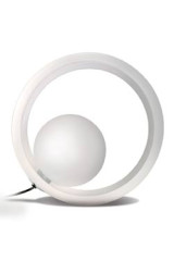 Okio lampe de table en verre triplex blanc - Lampe de table by Concept Verre