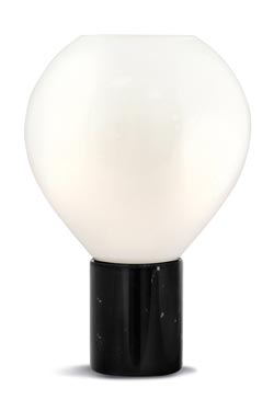 Circé black marble table lamp - Table lamps by Concept Verre