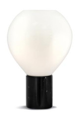 Circé black marble table lamp - Table lamps by Concept Verre