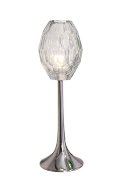 Faceted glass candle table lamp - Table lamps by Concept Verre