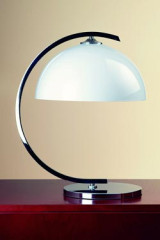 Lampe de table style Bauhaus 1930 chromée - Lampe de table by Contract&More