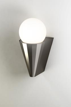 Applique de salle de bain noire brillant Cornet - Salle de bains by CVL Luminaires