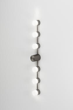 Backstage applique de salle de bain 6 lumières en graphite satiné - Salle de bains by CVL Luminaires