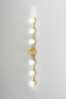 Backstage applique de salle de bain 6 lumières en laiton poli - Salle de bains by CVL Luminaires