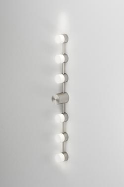 Backstage applique de salle de bain 6 lumières en nickel satiné - Salle de bains by CVL Luminaires