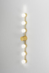 Backstage 6-light bathroom wall lamp in polished brass - Bathroom lighting by CVL Luminaires