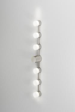 Backstage 6-light bathroom wall lamp in polished nickel - Bathroom lighting by CVL Luminaires